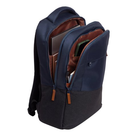 Mochila Trust Lisboa Color Azul Para Portatiles Hasta 16" 3 Compartimientos 23l