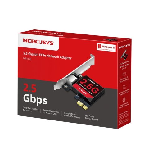 Tarjeta De Red Pcie 2.5gbps Mercusys Ma310e...