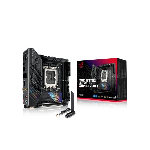 Pb Asus Rog Strix B760-i Gaming Wifi Skt 1700 Mini-itx 2xddr5 Displayport Hdmi Lan 2.5gbps Usb 3.2
