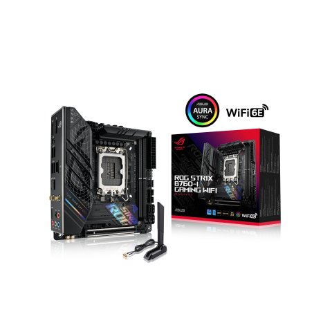 Pb Asus Rog Strix B760-i Gaming Wifi Skt 1700 Mini-itx 2xddr5 Displayport Hdmi Lan 2.5gbps Usb 3.2