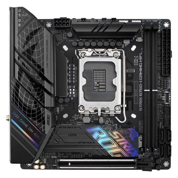 Pb Asus Rog Strix B760-i Gaming Wifi Skt 1700 Mini-itx 2xddr5 Displayport Hdmi Lan 2.5gbps Usb 3.2