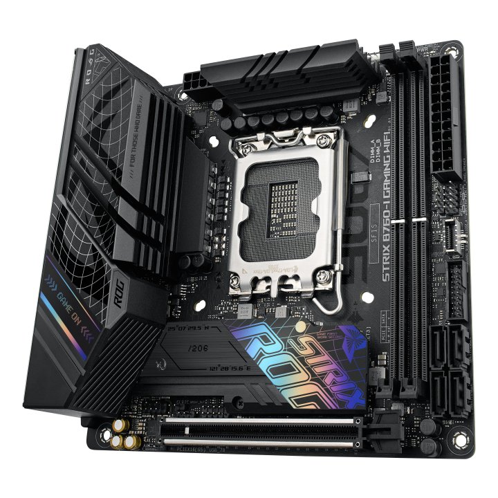 Pb Asus Rog Strix B760-i Gaming Wifi Skt 1700 Mini-itx 2xddr5 Displayport Hdmi Lan 2.5gbps Usb 3.2