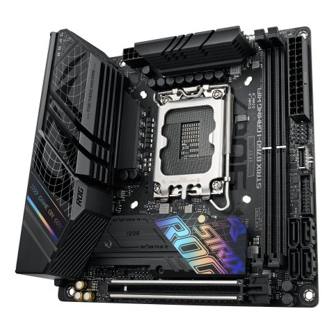Pb Asus Rog Strix B760-i Gaming Wifi Skt 1700 Mini-itx 2xddr5 Displayport Hdmi Lan 2.5gbps Usb 3.2
