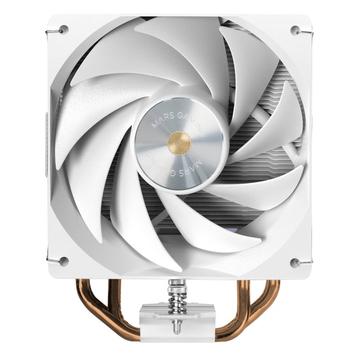 Ventilador Con Disipador De Cpu Mars Gaming Mcpux4w Blanco Pwm Si 120mm Tdp 230w 