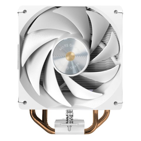 Ventilador Con Disipador De Cpu Mars Gaming Mcpux4w Blanco Pwm Si 120mm Tdp 230w 