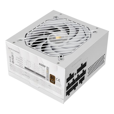 Fuente De Alimentacion Mars Gaming 650w Mpb650simw Modular Extreme Silence 80 Plus Bronze Blanco
