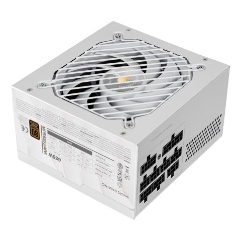 Fuente De Alimentacion Mars Gaming 650w Mpb650simw Modular Extreme Silence 80 Plus Bronze Blanco