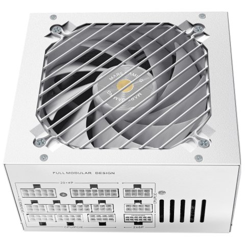 Fuente De Alimentacion Mars Gaming 850w Modular Atx 3.1 80+ Gold 140mm Silent Blanco