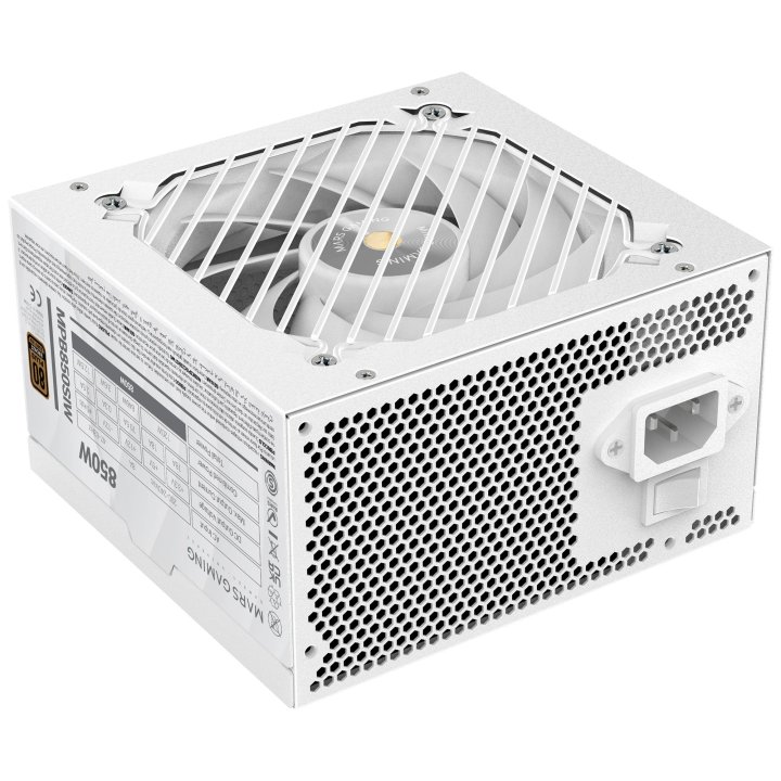 Fuente De Alimentacion Mars Gaming 850w Mpb850siw Extreme Silence 80 Plus Bronze Blanco