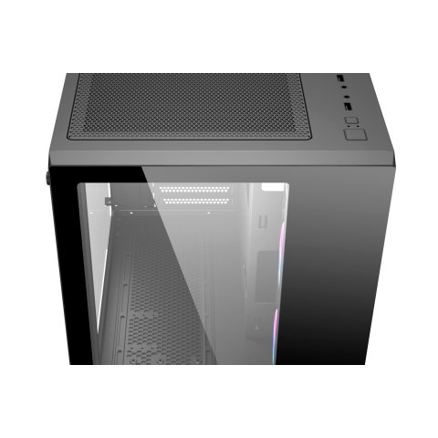 Caja Atx Semitorre Abysm Danube Sava 285 Black 1x3.5" 2x2.5" Usb-c Gpu Max 410mm