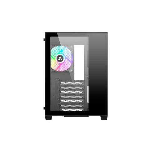 Caja Atx Semitorre Abysm Danube Sava 285 Black 1x3.5" 2x2.5" Usb-c Gpu Max 410mm