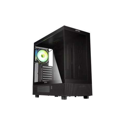Caja Atx Semitorre Abysm Danube Sava H400 Black 2x3.5" 1x2.5" Usb-c Gpu Max 410mm