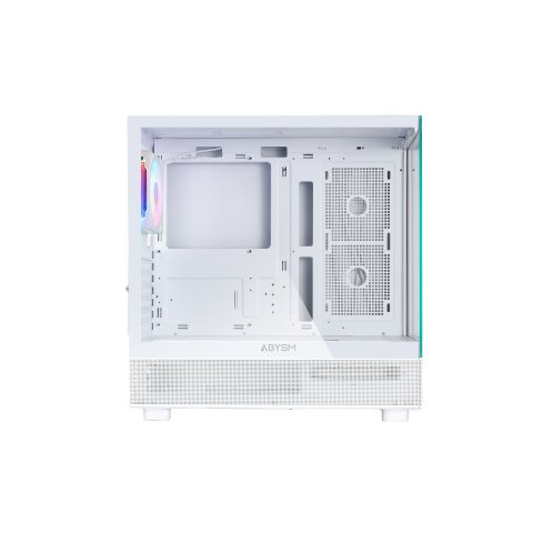 Caja Atx Semitorre Abysm Danube Sava H400 White 2x3.5" 1x2.5" Usb-c Gpu Max 410mm