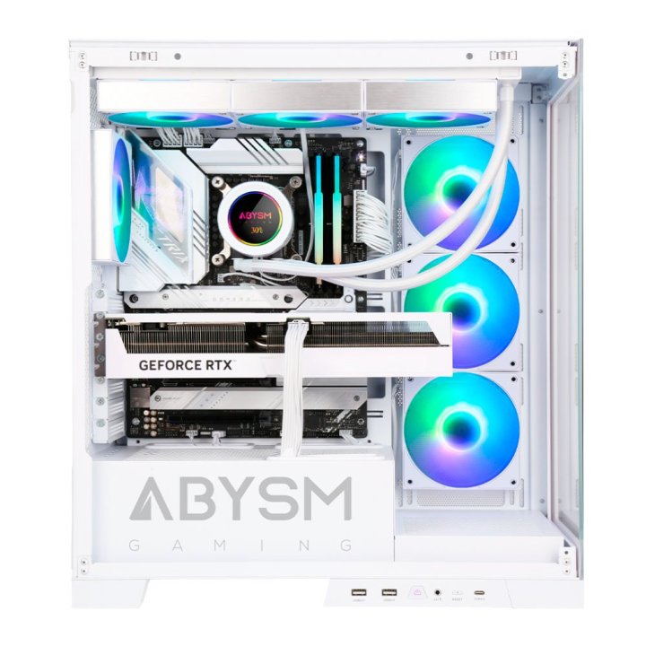 Caja Atx Semitorre Abysm Danube Sava H500 White 1x3.5" 1x2.5" Usb-c Gpu Max 430mm