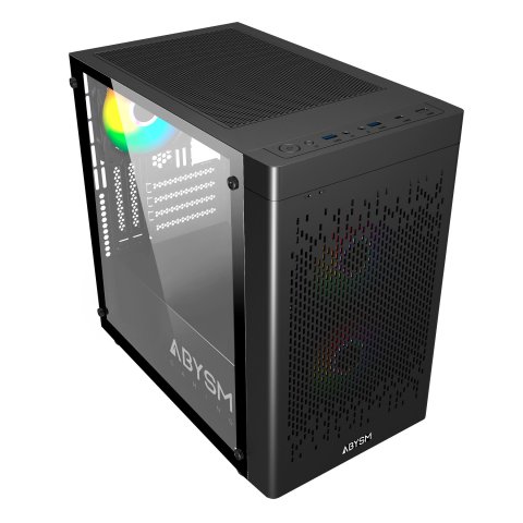 Caja Microatx Gaming Abysm Danube Inva Mx202 Gpu 330mm 2x2.5 Cristal Templado