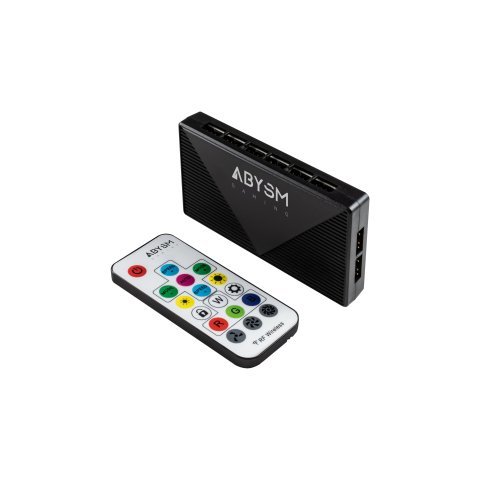 Kit 5xventilador Interno Abysm Arclight Argb White 120mm Mando A Distancia Y Controlador