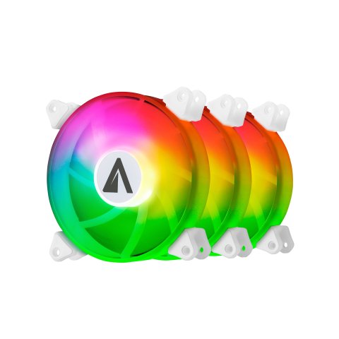 Kit 3xventilador Interno Abysm Arclight Argb White 120mm Mando A Distancia Y Controlador