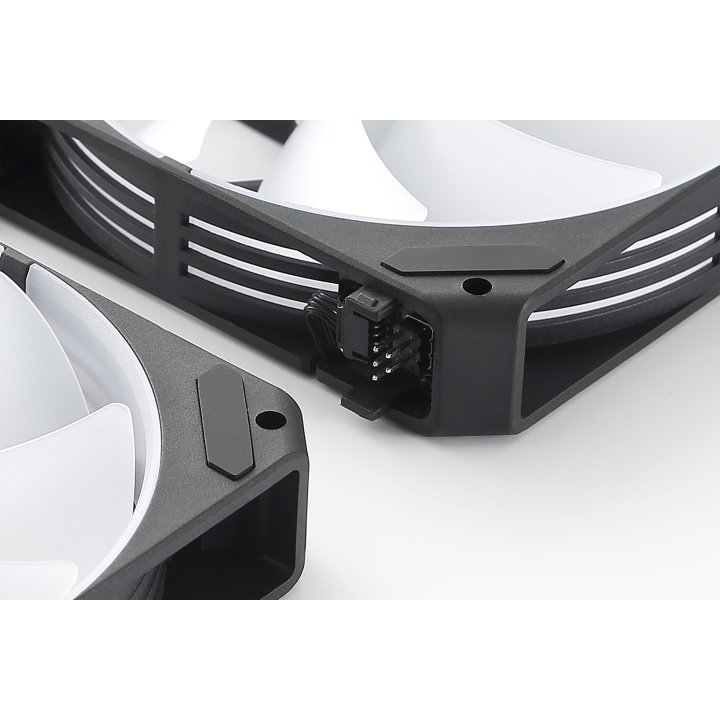 Kit 3xventilador Interno Abysm Arclight 2.0 Argb Black Conexion En Serie