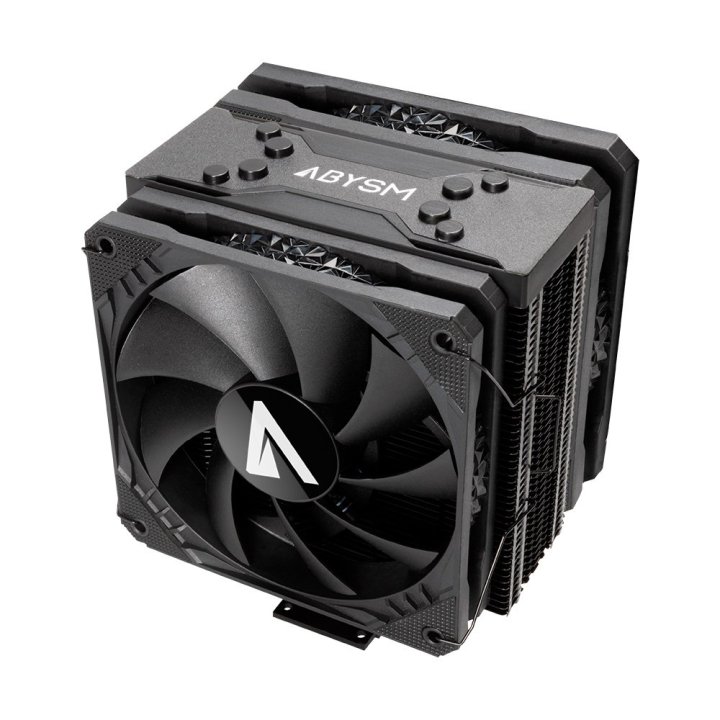 Ventilador Con Disipador Para Cpu Abysm Snow Iv 120mm Color Negro