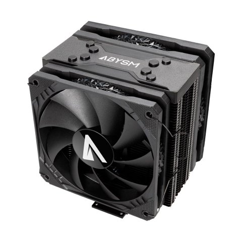 Ventilador Con Disipador Para Cpu Abysm Snow Iv 120mm Color Negro