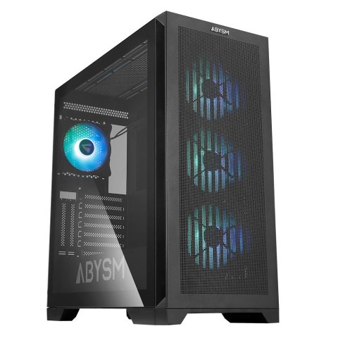 Caja E-atx Torre Danube Mura Argb 3x2.5” Usb-c Gpu Max 415mm Color Negro