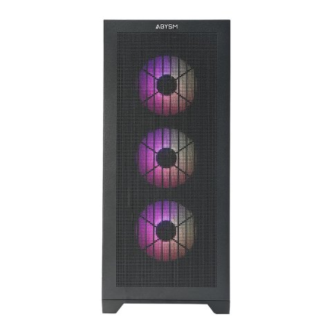 Caja E-atx Torre Danube Mura Argb 3x2.5” Usb-c Gpu Max 415mm Color Negro