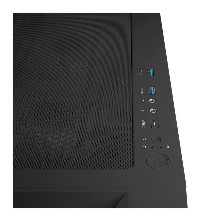 Caja E-atx Torre Danube Mura Argb 3x2.5” Usb-c Gpu Max 415mm Color Negro