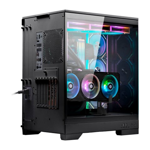 Caja E-atx Torre Danube Sava H600 10x2.5” Usb-c Gpu Max 470mm Color Negro