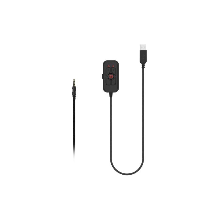Headset Abysm Ag700 Pro 7.1 Black Virtual Sound Mando Usb 1.2m Jack 3.5mm 