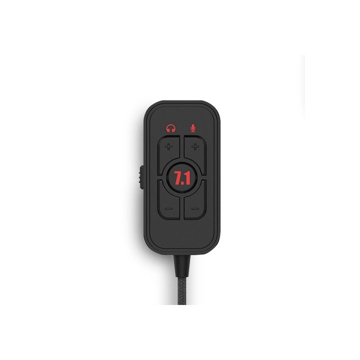 Headset Abysm Ag700 Pro 7.1 Black Virtual Sound Mando Usb 1.2m Jack 3.5mm 