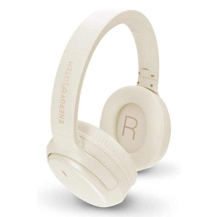 Auricular Bluetooth Energy Sistem Cream Rizz 50h De Bateria, Carga Rapida, Multidispositivo.