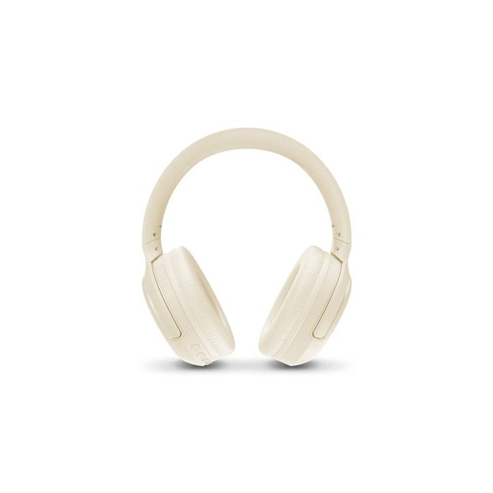 Auricular Bluetooth Energy Sistem Cream Rizz 50h De Bateria, Carga Rapida, Multidispositivo.