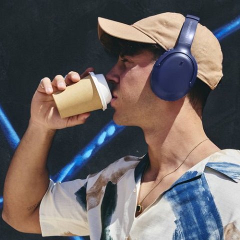 Auriculares Bluetooth Energy Sistem Navy Rizz  50h Bateria, Carga Rapida, Multidispositivo.