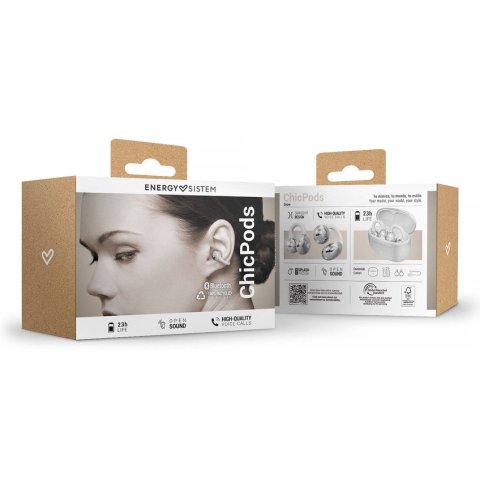 Auricular Intrauditivo Bluetooth Energy Sistem Chicpods True Wireless Snow Resistentes Al Agua23 Horas De Bateria, Cancelacio