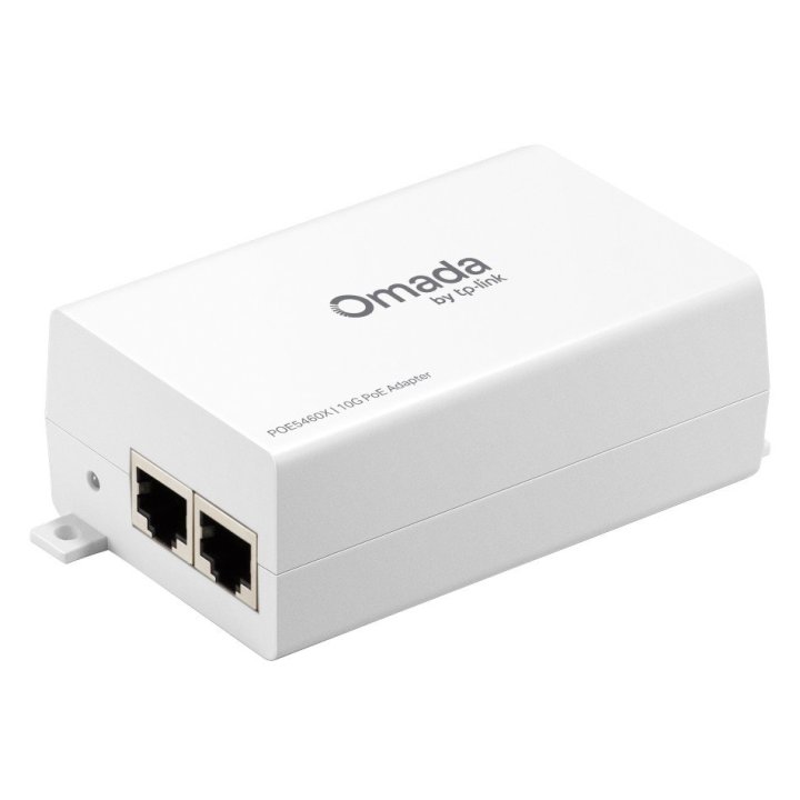 Adaptador Poe Pasivo Tp-link Poe5460x 54v 60w 1x10gbps Con Kit De Montaje En Pared