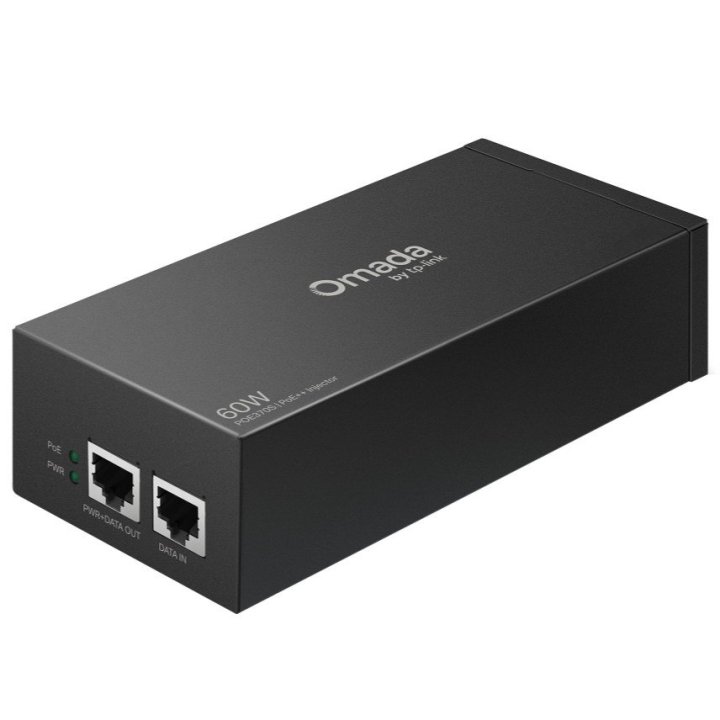 Poe Injector Tp-link Poe370s 2p 10gbps 60w Pasa Datos Y Alimentacion Por El Mismo Cable Poe++