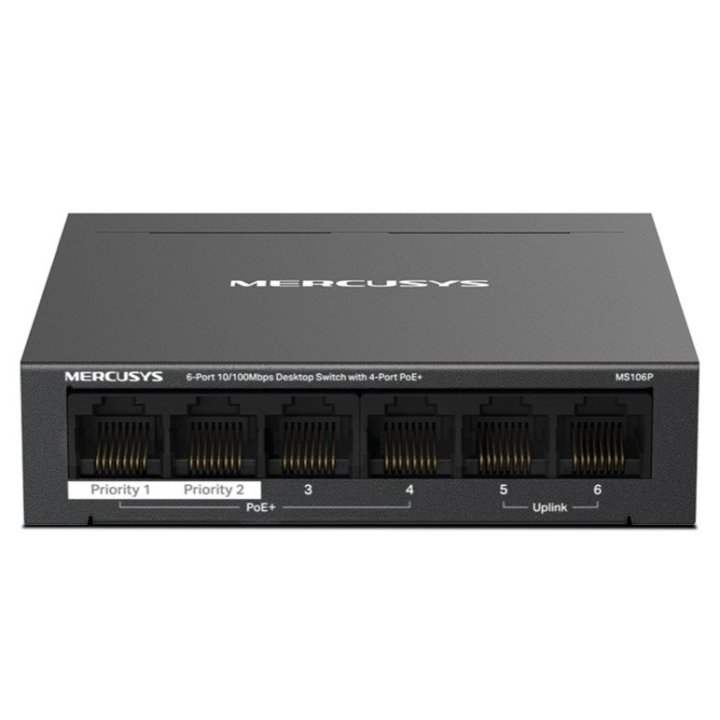 Switch Poe+ No Gestionable Mercusys Ms106p 6p...