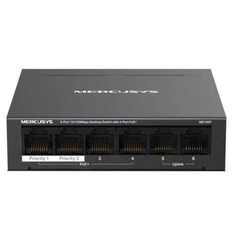 Switch Poe+ No Gestionable Mercusys Ms106p 6p...