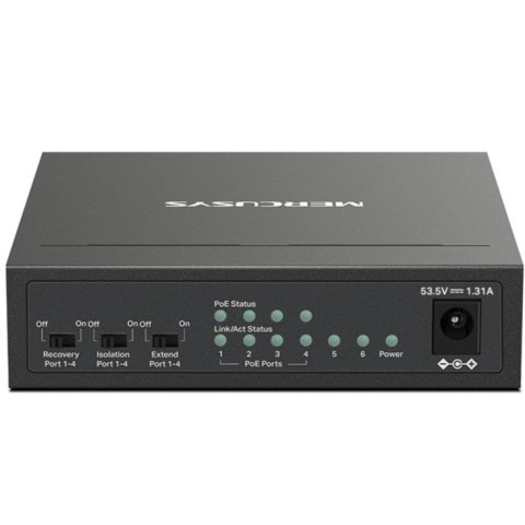 Switch Poe+ No Gestionable Mercusys Ms106p 6p...