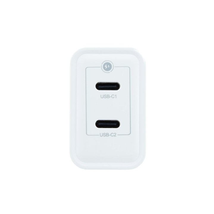Cargador De Pared Coolbox Coo-cup-35cc 35w Gan 2xusb-c Pd Color Blanco