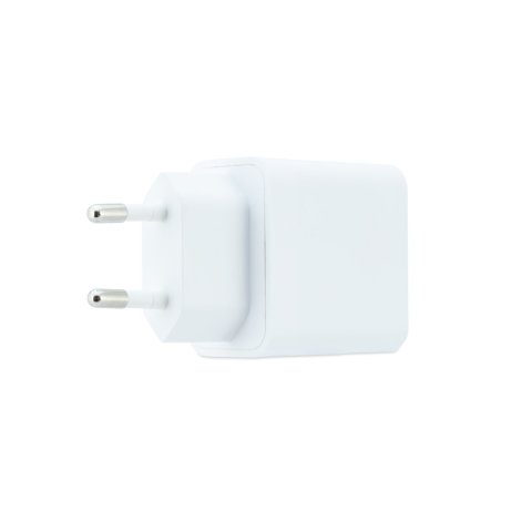 Cargador De Pared Coolbox Coo-cup-35cc 35w Gan 2xusb-c Pd Color Blanco