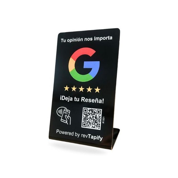 Stand Nfc Para Reseñas De Google De Revtapify Tecnologia Nfc Y Codigo Qr 