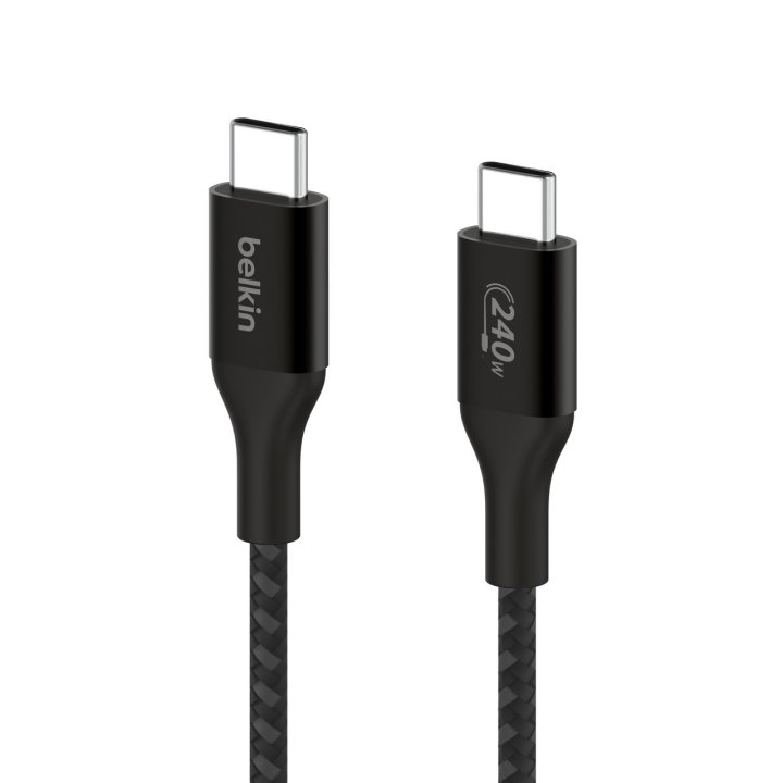 Cable Belkin Cab015bt1mbk Usb-c A Usb-c Boost Charge 1m 240w Doble Tranzado Negro	