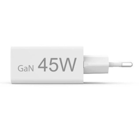 Cargador De Pared Hama 45w 1xusb-c Pd 1xusb-a Minicargador Color Blanco