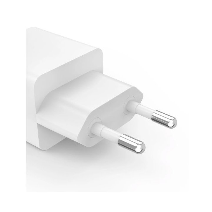 Cargador De Pared Hama 45w 1xusb-c Pd 1xusb-a Minicargador Color Blanco