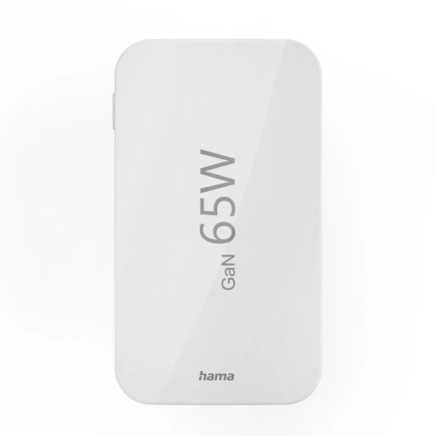 Cargador De Pared Hama 65w Plegable 2xusb-c Pd 1xusb-a Minicargador Color Blanco