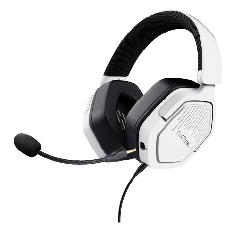 Headset Trust Gxt 492 Carus Blanco Cable 120cm Jack 3.5mm 
