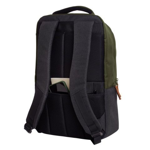 Mochila Trust Lisboa Color Verde Para Portatiles Hasta 16" 3 Compartimientos 23l