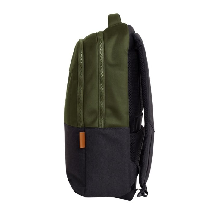 Mochila Trust Lisboa Color Verde Para Portatiles Hasta 16" 3 Compartimientos 23l