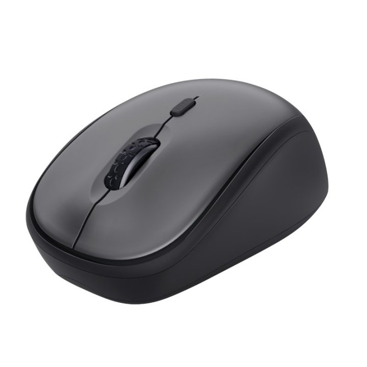 Mouse Trust Wireless Yvi+ Eco Negro 1600dpi Ajustable 4 Botones
